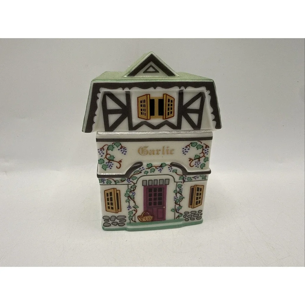 Lenox CANTERBURY CROSSING Spice Village Jar GARLIC